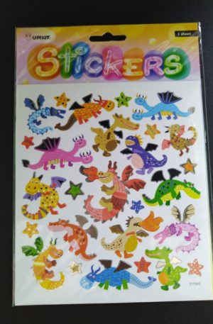 Upikit Dinosaurs sticker sheet