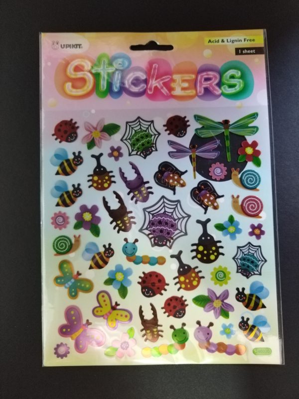 Upikit insect sticker sheet