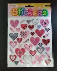 Upikit Stickers – Hearts and Feathers