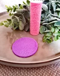 R033 Mandala 1 – Polymer Clay Texture Roller Designs