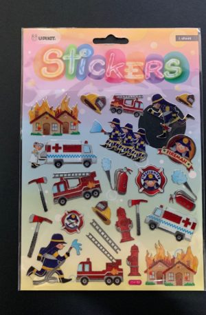 Upikit Firemen sticker sheet