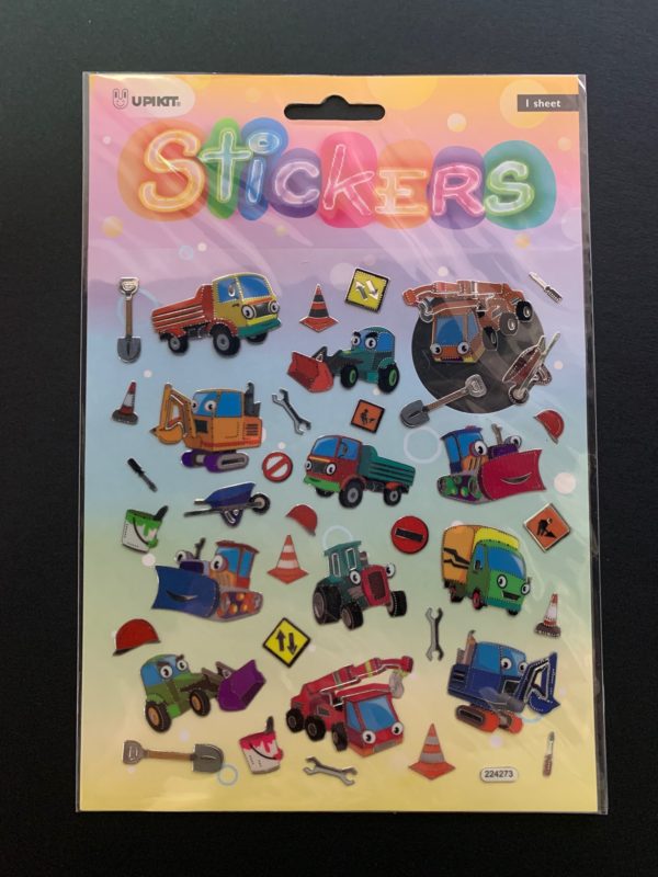 Upikit trucks sticker sheet