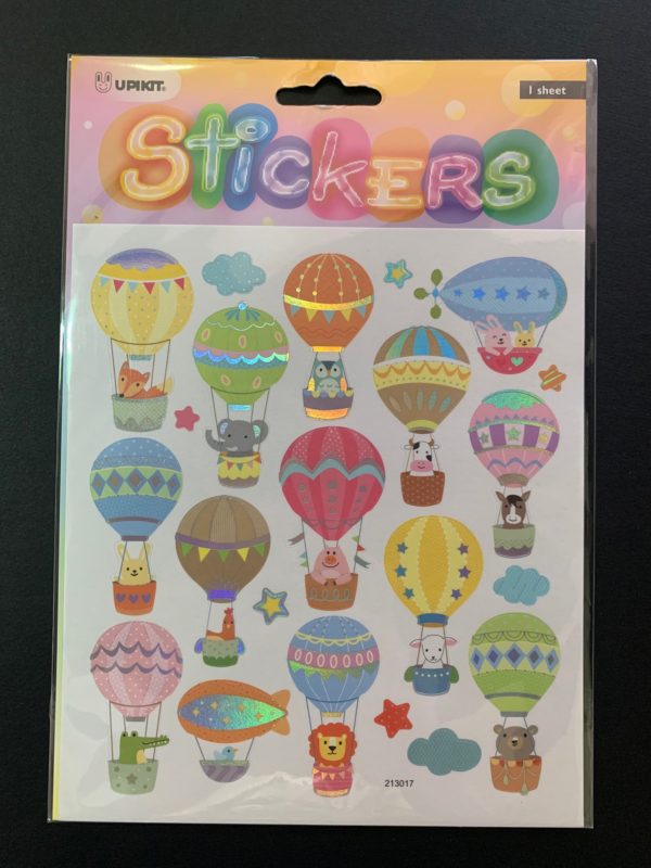 Upikit balloons sticker sheet