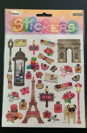 Upikit Paris sticker sheet