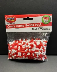 Hama Beads Red & White