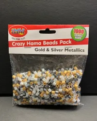 Hama Beads Gold & Silver