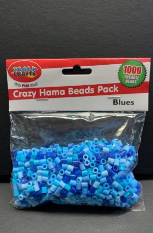 Blue hama beads