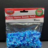 Blue hama beads