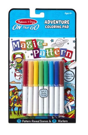 Magic-pattern adventure colouring book