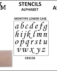 Monotype Lowercase ABC Stencil