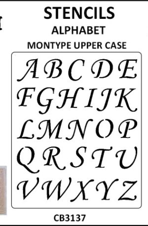 Monotype uppercase stencil