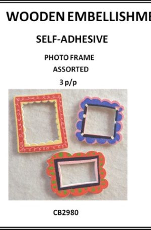 Photo frame wood embellishment