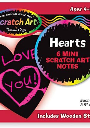 Scratch art hearts by Melissa & Doug