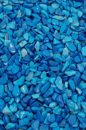 Howlite blue tumbled stones