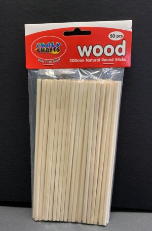 Natural wooden sticks
