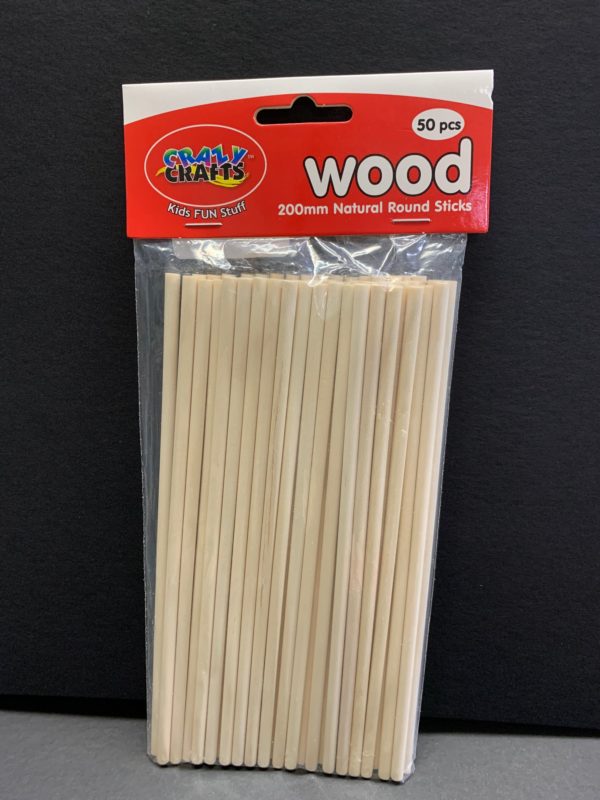 Natural wooden sticks