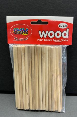 Natural wooden sticks 13.5cm