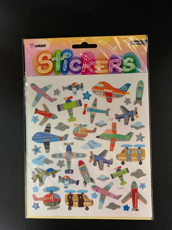Upikit plane sticker sheet
