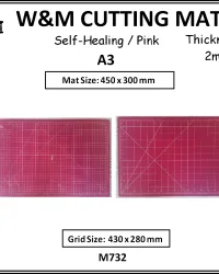 Cutting Mat Pink A3 450x300mm – W&M