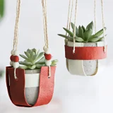 FIMO polymer clay plant hanger kit complete