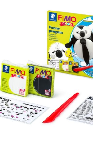 Funny penguin FIMO Polymer clay kid kit