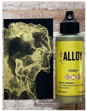 Gilded alloy alcohol ink
