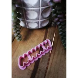 Hair Barrette Clay Cutter - Curvy 009