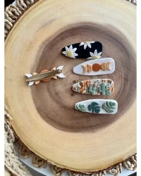 Hair Barrette Clay Cutter – Curvy 009