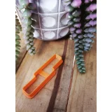 Hair Barrette Clay Cutter - Indented 018