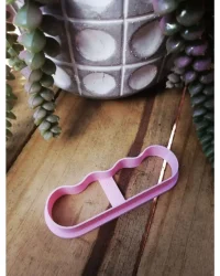 Hair Barrette Clay Cutter – Straight/Rounded 011