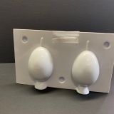 Double egg candle mould