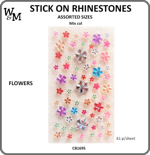 Rhinestone flowers