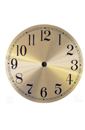 CD10 Arabic gold clock dial