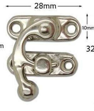 Antique Bronze Box Clasps – Pack of 4