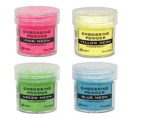 Ranger neon embossing powders