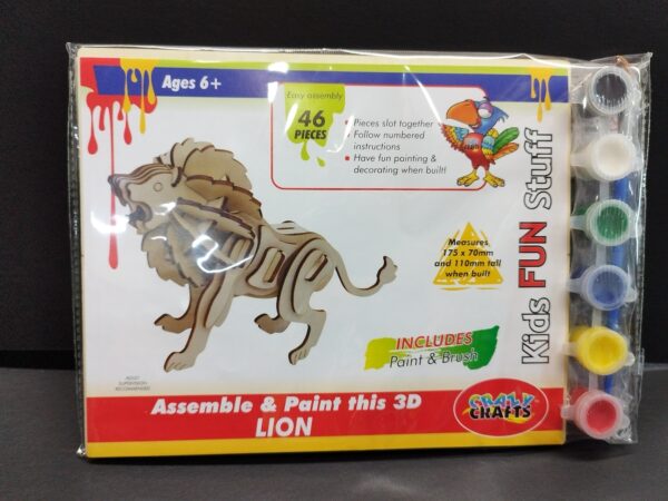 Lion 3D wooden puzzle