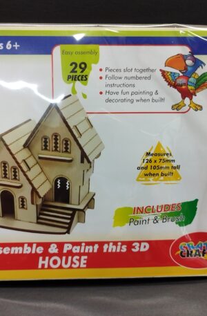 3D wooden house puzzle