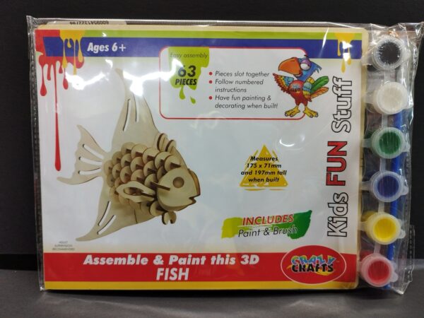 Fish 3D wooden puzzle