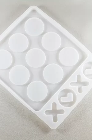photo of tic tac toe silicone mould with thin walls