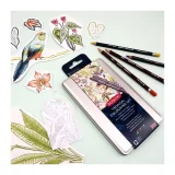Derwent Tropical Gift Tag Colouring Set example