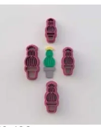 Polymer Clay Cutter – Earring EC163 Stacked Cactus