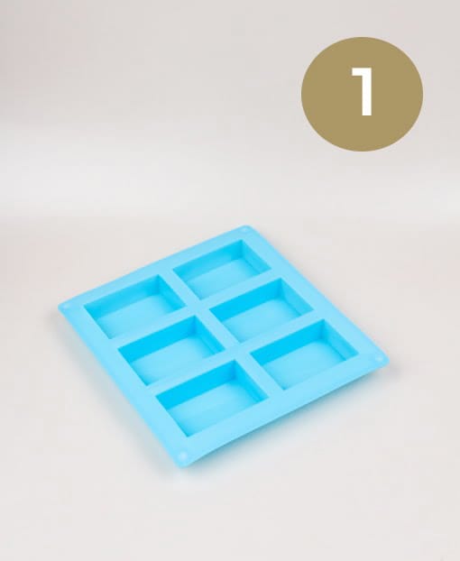 Silicone Rectangular 6 bars Soap Mould Crafty Arts