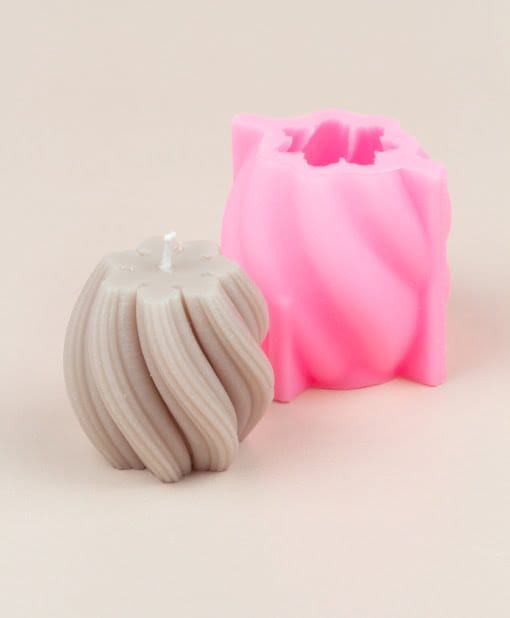 Silicone Swirl Small Candle Mould Crafty Arts
