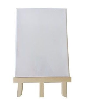 Easel And Canvas Set 20x30cm