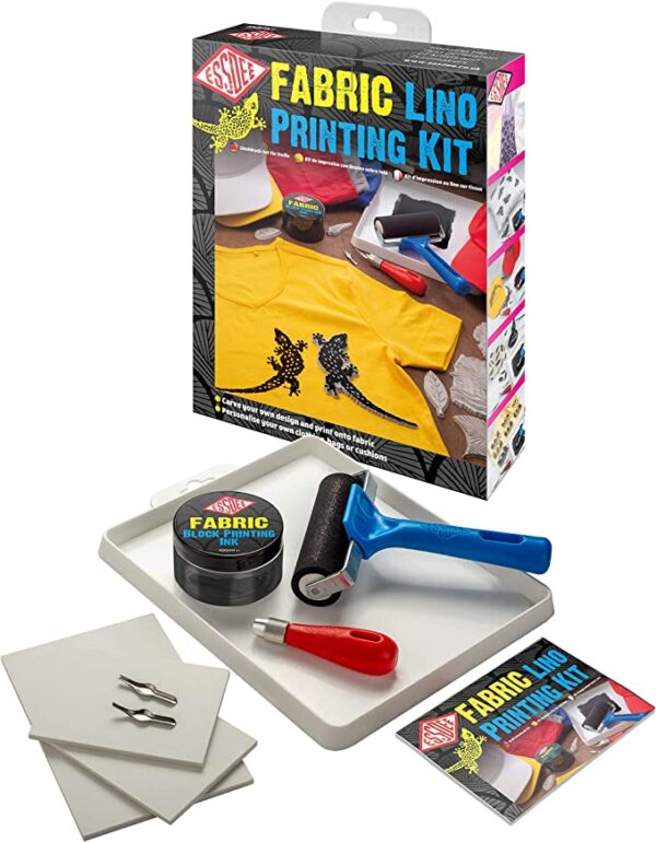 Photo of Fabric Lino Printing Kit and contents