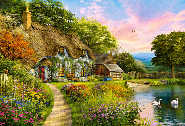 Countryside Cottage 1500 Piece Puzzle Image