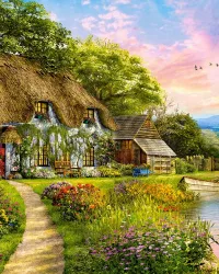 Countryside Cottage – 1500 Piece Puzzle