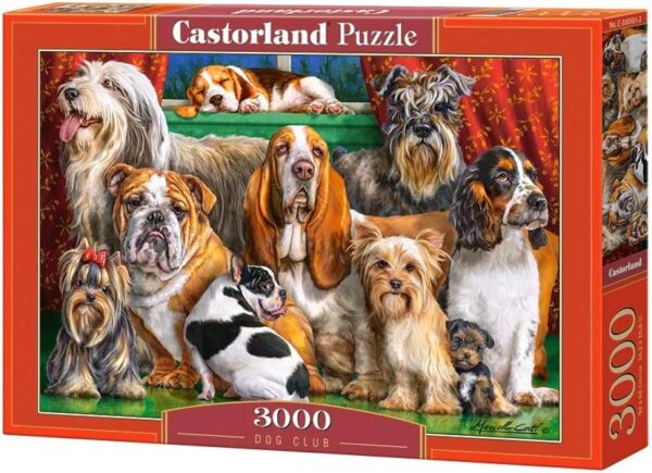 Dog Club 3000 Piece Puzzle Box