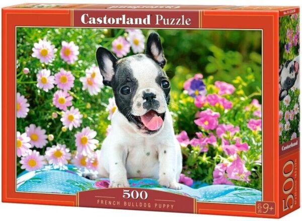 French Bulldog Pup 500 Piece Puzzle Box