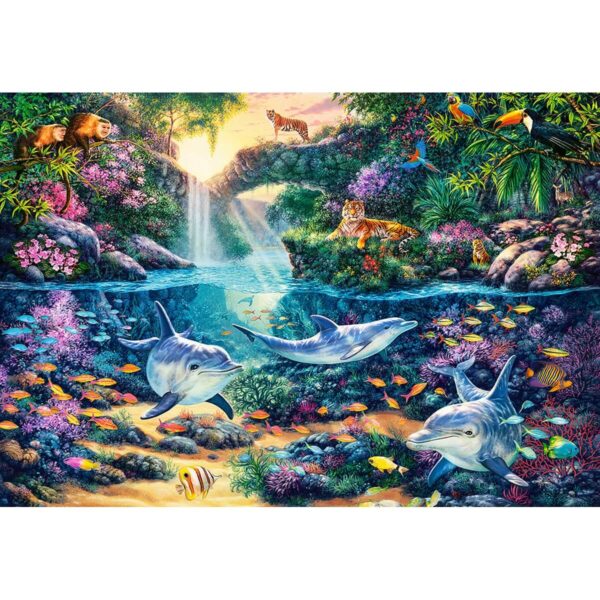 Jungle Paradise 1500 Piece Puzzle Image